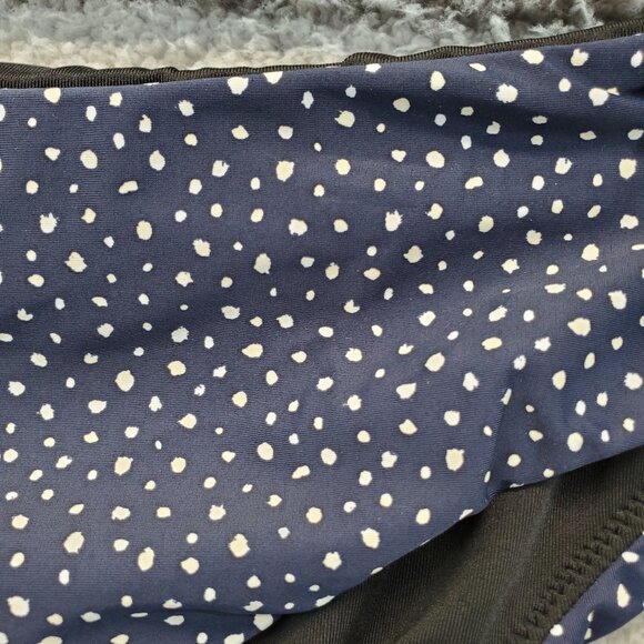 NWT J. Crew Blue Polka Dot Plus Swim Hipster Bikini Bottom - Picture 3 of 9